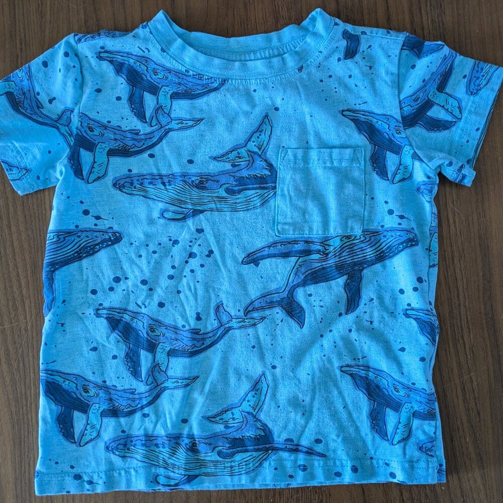 Andy & Evan Whale Pocket Tee-Shirt 4T